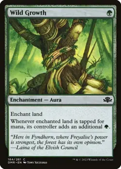 Wild Growth ~ Dominaria Remastered [ NearMint ] [ Magic MTG ] - Image 1