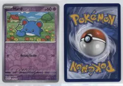 Marill Reverse Foil Pokemon SV08: Surging Sparks #073 0x7f - Image 3