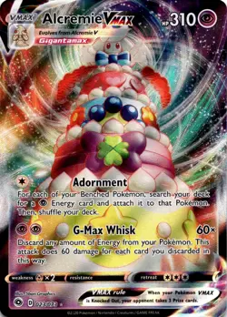 Alcremie VMAX (23/73) Ultra Rare Champion's Path NM Pokemon TCG - Image 1