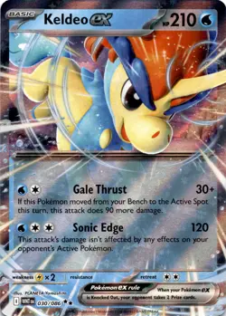 Keldeo ex (030/086) Double Rare SV: White Flare NM Pokemon TCG - Image 1