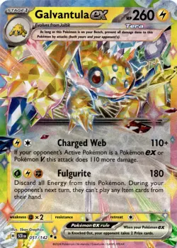 Galvantula ex - (051/142) Double Rare SV07: Stellar Crown NM Pokemon TCG - Image 1