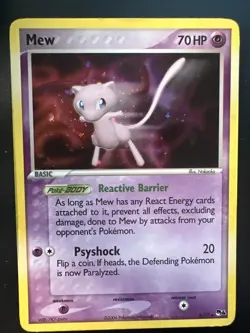 Pokemon TCG MEW 4/17 POP Series 4/17 Promo Holo Rare LP - Image 1