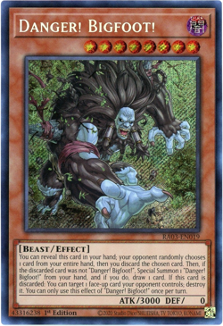 Yugioh! Danger! Bigfoot! - RA03-EN019 - Secret Rare NM/M Quarter Century Bonanza - Image 1