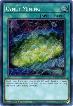 Yugioh! Cynet Mining - RA03-EN067 - Secret Rare NM/M Quarter Century Bonanza - Image 1