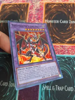 Yugioh Masquerade the Blazing Dragon MP22-EN208 Super Rare 1st Edition Near Mint - Image 2