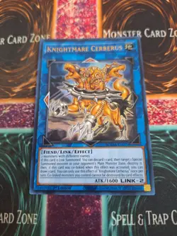 Yugioh Knightmare Cerberus MAMA-EN070 Ultra Rare 1st Edition Near Mint - Image 1