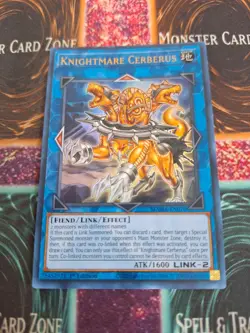 Yugioh Knightmare Cerberus MAMA-EN070 Ultra Rare 1st Edition Near Mint - Image 1