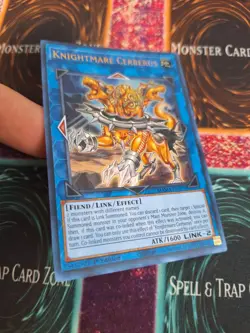 Yugioh Knightmare Cerberus MAMA-EN070 Ultra Rare 1st Edition Near Mint - Image 2