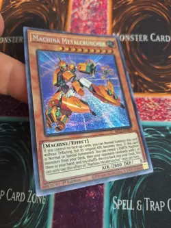 Yugioh Machina Metalcruncher MP21-EN094 Prismatic Secret Rare 1st Edition NM - Image 2