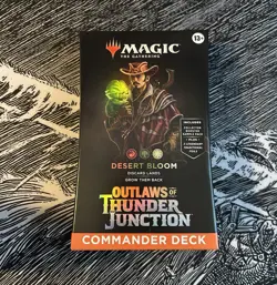 MTG Magic The Gathering Outlaws Of Thunder Junction Commander Deck Desert Bloom - Image 1