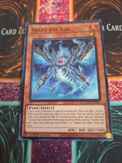 Yugioh Snake-Eye Ash AGOV-EN007 Super Rare 1st Edition Near Mint - Image 1