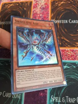 Yugioh Snake-Eye Ash AGOV-EN007 Super Rare 1st Edition Near Mint - Image 2