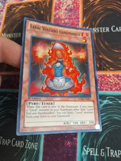 Yugioh Laval Volcano Handmaiden HA06-EN002 Super Rare 1st Edition Near Mint - Image 2