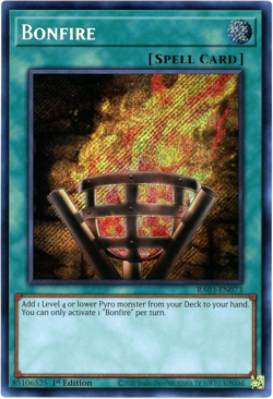 Yugioh! Bonfire - RA03-EN073 - Secret Rare NM/M - Quarter Century Bonanza - Image 1
