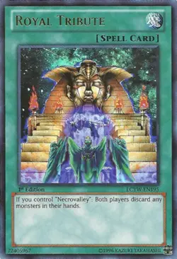 1x Royal Tribute - LCYW-EN195 - Ultra Rare - 1st Edition NM YuGiOh! Legendary C - Image 1