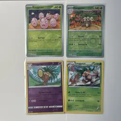 Exeggcute & Exeggutor Pokemon Card Lot - X4 Unique Cards - A111 - Image 1
