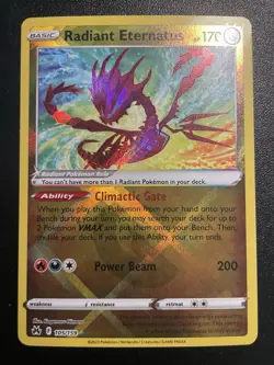 Radiant Eternatus 105/159 Crown Zenith Holo Rare NM Pokemon Card 2023 - Image 1
