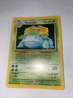 Pokemon TCG Venusaur Base Set Holo Unlimited Rare Card 15/102 - Image 4