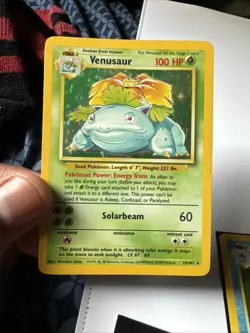 Pokemon TCG Venusaur Base Set Holo Unlimited Rare Card 15/102 - Image 2