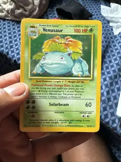 Pokemon TCG Venusaur Base Set Holo Unlimited Rare Card 15/102 - Image 4