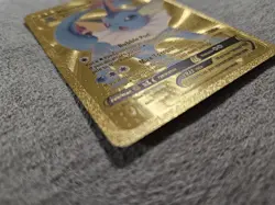 Vaporeon VMAX Metal Gold Foil Pokemon Card Fan Art Display Card HP320 - Image 3
