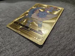 Vaporeon VMAX Metal Gold Foil Pokemon Card Fan Art Display Card HP320 - Image 4