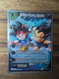 Son Goku Jr & Vegeta Jr, Saiyan Scions Foil card Dragon Ball Super card game ccg - Image 1