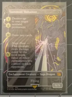 Summon: Bahamut (Borderless) Final Fantasy Foil - Image 1