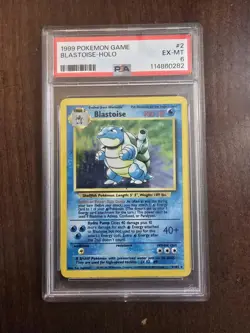 Blastoise 002/102 Base Set Holo PSA 6 Pokemon Card New Slab - Image 1