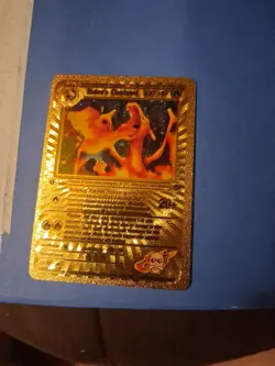 Charizard 1999 Pokemon Gold Metal Card Limited Edition - Image 1