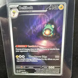 💥 Bellibolt Secret Rare Pokemon Card 201/197 Obsidian Flames Holo 2023 - Image 1