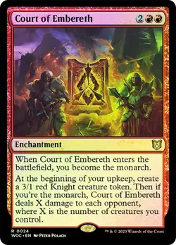 Court of Embereth Foil Wilds of Eldraine NM MTG - Image 1