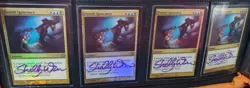 MTG 4 X FOIL PUNSIH IGNORANCE SIGNED BY ARTIST - Image 1