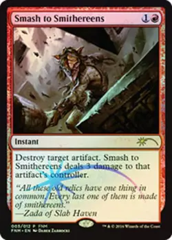 1x Smash to Smithereens - Foil - FNM 2016 NM, English MTG Magic Promos - Image 1