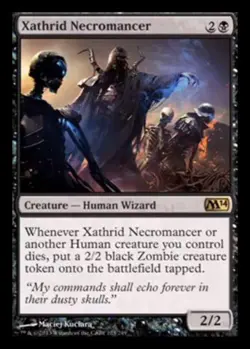 1x Xathrid Necromancer - Foil NM, English MTG Magic 2014 (M14) - Image 1