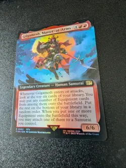 Gilgamesh, Master-at-Arms (Extended Art) -Foil Near Mint NM MTG - Image 1