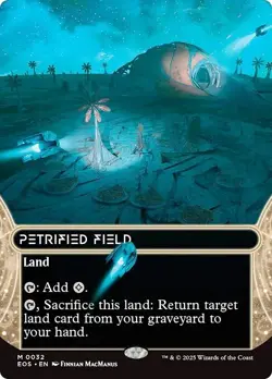 FOIL PETRIFIED FIELD mtg NM Edge of Eternities: Stellar Sights 1 Mythic - Image 1