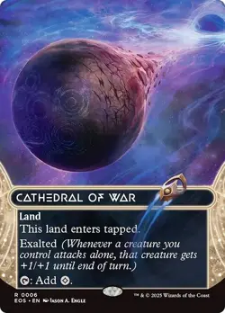 FOIL CATHEDRAL OF WAR mtg NM Edge of Eternities: Stellar Sights 1 Rare - Image 1