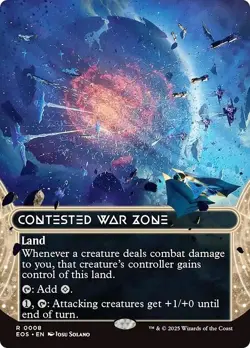 FOIL CONTESTED WAR ZONE mtg NM Edge of Eternities: Stellar Sights 1 Rare - Image 1