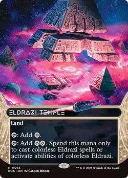 FOIL ELDRAZI TEMPLE mtg NM Edge of Eternities: Stellar Sights 1 Rare - Image 1