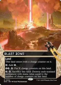 FOIL BLAST ZONE mtg NM Edge of Eternities: Stellar Sights 1 Rare - Image 1