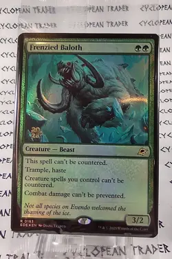 FOIL Prerelease FRENZIED BALOTH mtg SEALED Edge of Eternities 1 Rare PROMO - Image 1