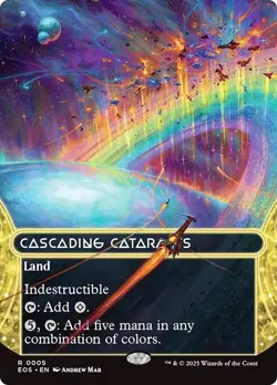 FOIL CASCADING CATARACTS mtg NM Edge of Eternities: Stellar Sights 1 Rare - Image 1