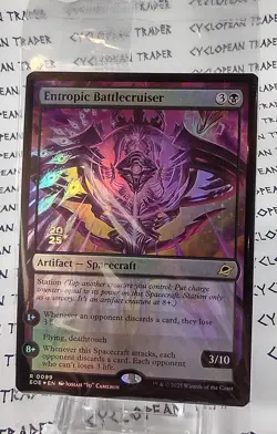 FOIL Prerelease ENTROPIC BATTLECRUISER mtg SEALED Edge of Eternities 1 Rare - Image 1