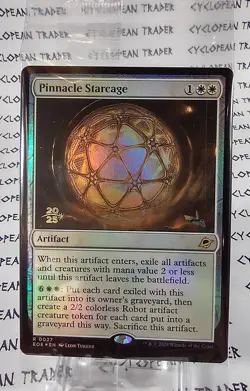 FOIL Prerelease PINNACLE STARCAGE mtg SEALED Edge of Eternities 1 Rare PROMO - Image 1