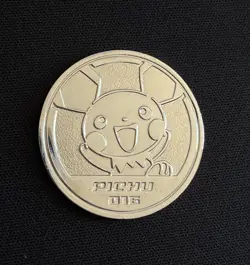 Pichu #016 Coin Japanese Silver Metal Pokemon Nintendo Official - Image 1