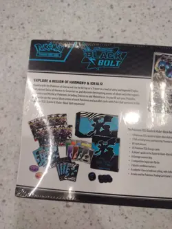 Pokemon TCG Black Bolt Regular Elite Trainer Box ETB In Hand Sealed Mint Cards - Image 5