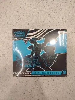 Pokemon TCG Black Bolt Regular Elite Trainer Box ETB In Hand Sealed Mint Cards - Image 1