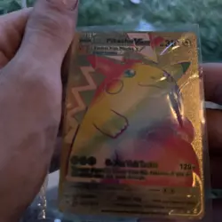POKEMON Gold Pikachu VMAX HP 310 G-Max Volt Tackle 120+ 044/185 - Image 4