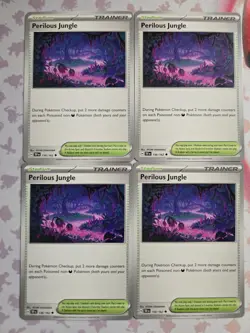 Pokemon [4x Playset] Perilous Jungle 156/162 - Temporal Forces - Non Holo - Image 1